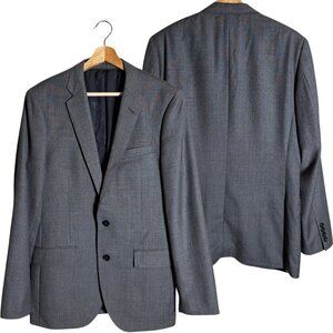 J. Crew Ludlow Slim-Fit Suit Jacket Sport Coat Blazer Mens 38R Gray Italian Wool